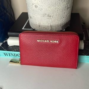 Michael Kors Jet Set Wallet Red